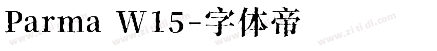 Parma W15字体转换